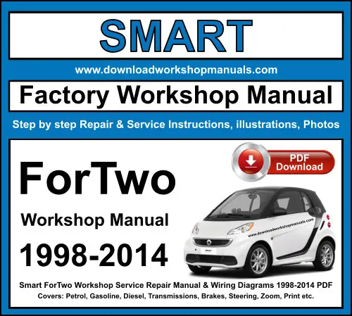 Smart Fortwo 1998-2014 service repair manual PDF download