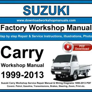 Suzuki Carry 1999-2013 service repair manual PDF download