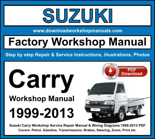 Suzuki Carry 1999-2013 service repair manual PDF download