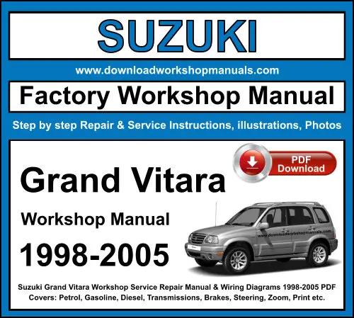 Suzuki Grand Vitara 1998-2005 service repair manual PDF download