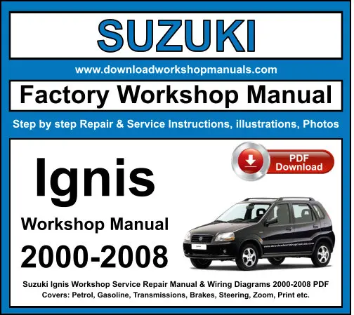 Suzuki Ignis 2000-2008 service repair manual PDF download