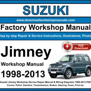 Suzuki Jimny 1998-2013 service repair manual PDF download