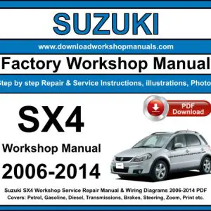 Suzuki SX4 2006-2014 service repair manual PDF download