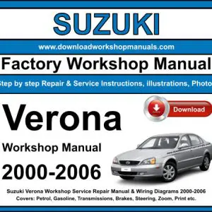 Suzuki Verona 2000-2006 service repair manual PDF download