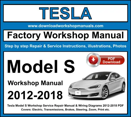 Tesla Model S 2012-2018 service repair manual PDF download