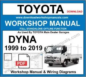 Toyota Dyna 1999-2019 service repair manual PDF download