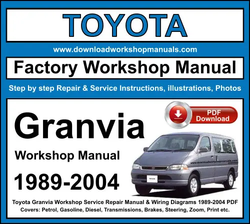 Toyota Granvia 1989-2004 service repair manual PDF download