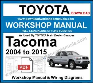 Toyota Tacoma 2004-2015 service repair manual PDF download