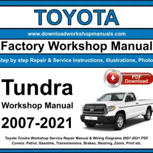 Toyota Tundra 2007-2021 service repair manual PDF download