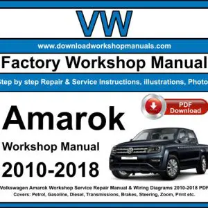 VW Amarok 2010-2018 service repair manual PDF download