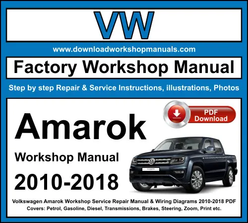 VW Amarok 2010-2018 service repair manual PDF download