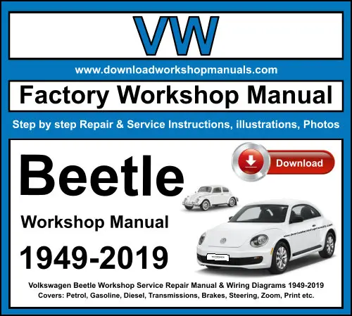 VW Beetle 1949-2019 service repair manual PDF download