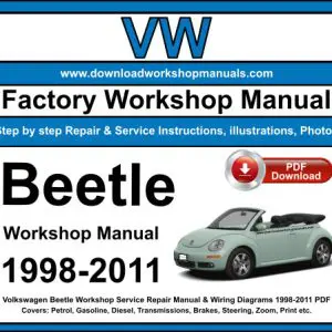 Volkswagen Beetle 1998-2011 service repair manual PDF download