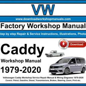 VW Caddy 1979-2020 service repair manual PDF download