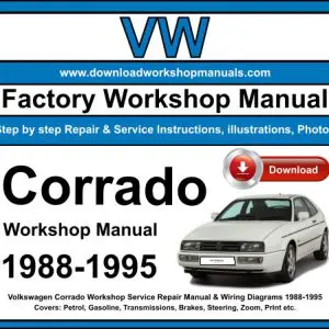 VW Corrado 1988-1995 service repair manual PDF download