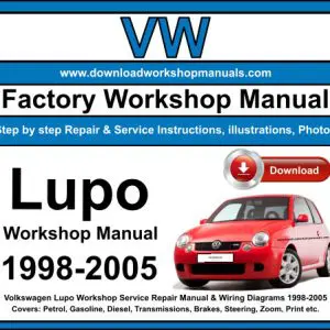 VW Lupo 1998-2005 service repair manual PDF download