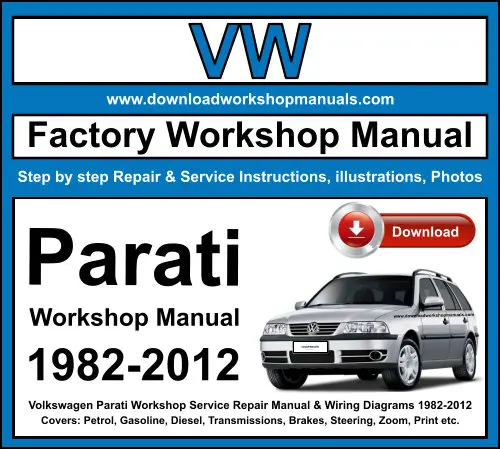 VW Parati 1982-2012 service repair manual PDF download