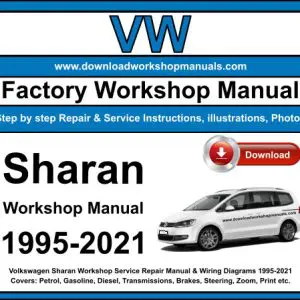 VW Sharan 1995-2021 service repair manual PDF download