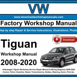 VW Tiguan 2008-2020 service repair manual PDF download
