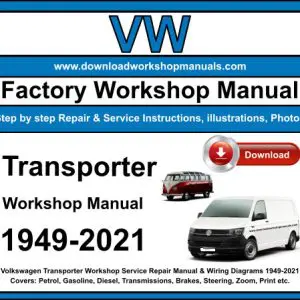 VW Transporter 1949-221 service repair manual PDF download