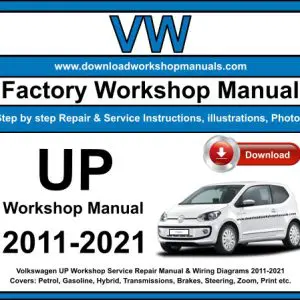 VW Up 2011-2021 service repair manual PDF download