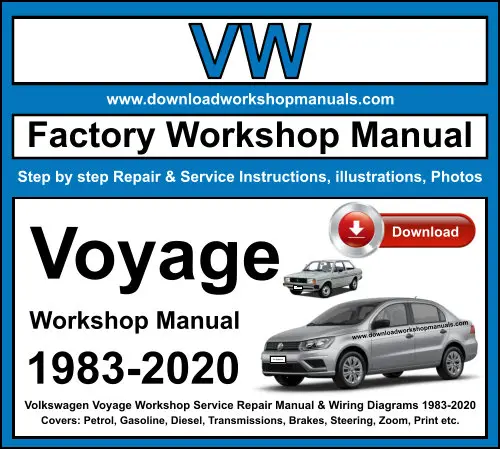 VW Voyage 1983-2020 service repair manual PDF download