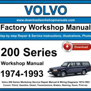 Volvo 200 Series 1974-1993 service repair manual PDF download