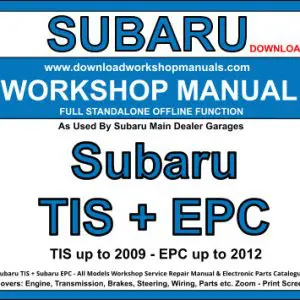 SUBARU TIS 2009 & EPC TIS 2012 software PDF download