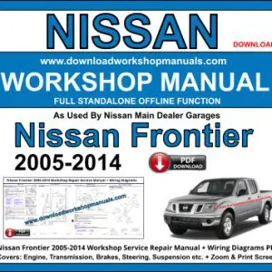 Nissan Frontier 2005-2014 service repair manual PDF download