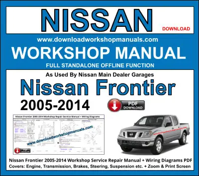 Nissan Frontier 2005-2014 service repair manual PDF download
