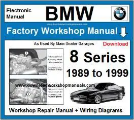 BMW 8 Series 1989-1999 service repair manual PDF download