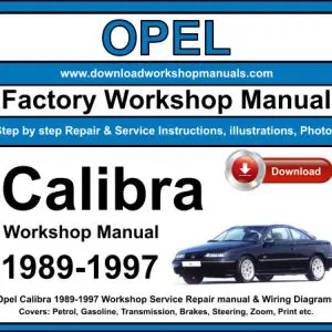 Opel Calibra 1989-1997 service repair manual PDF download