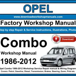 Opel Combo 1986-2012 service repair manual PDF download