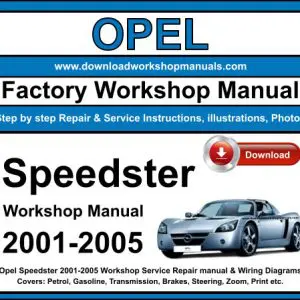 Opel Speedster 2001-2005 service repair manual PDF download