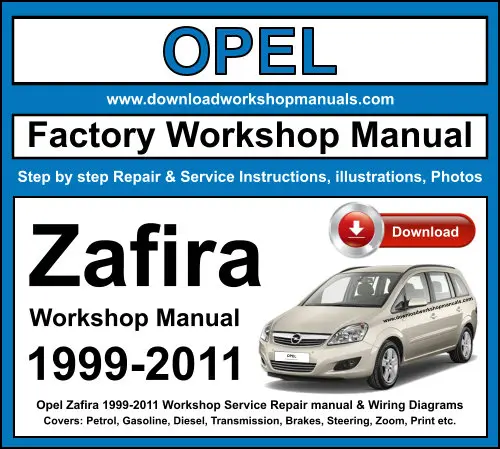 Opel Zafira 1999-2011 service repair manual PDF download