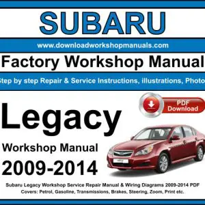 Subaru Legacy 2009-2014 service repair manual PDF download