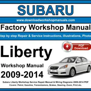Subaru Liberty 2009-2014 service repair manual PDF download