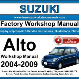 Suzuki Alto 2004-2009 service repair manual PDF download