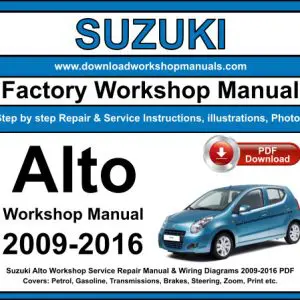 Suzuki Alto 2009-2016 service repair manual PDF download