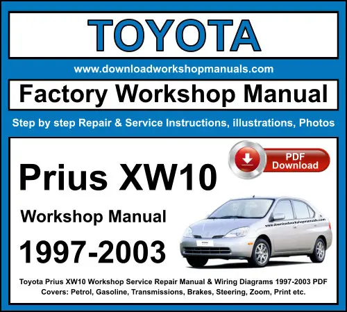 Toyota Prius 1997-2003 service repair manual PDF download