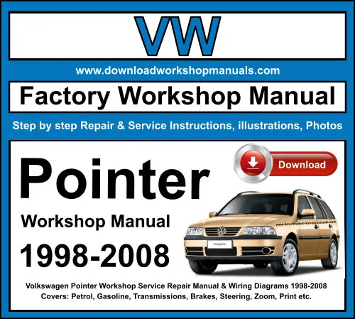 Volkswagen Pointer 1998-2008 service repair manual PDF download