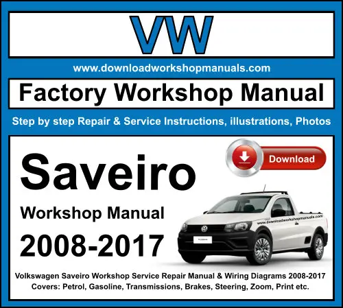 Volkswagen Saveiro 2008-2017 service repair manual PDF download
