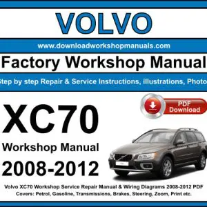 Volvo XC70 2008-2012 service repair manual PDF download