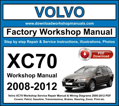 Volvo XC70 2008-2012 service repair manual PDF download