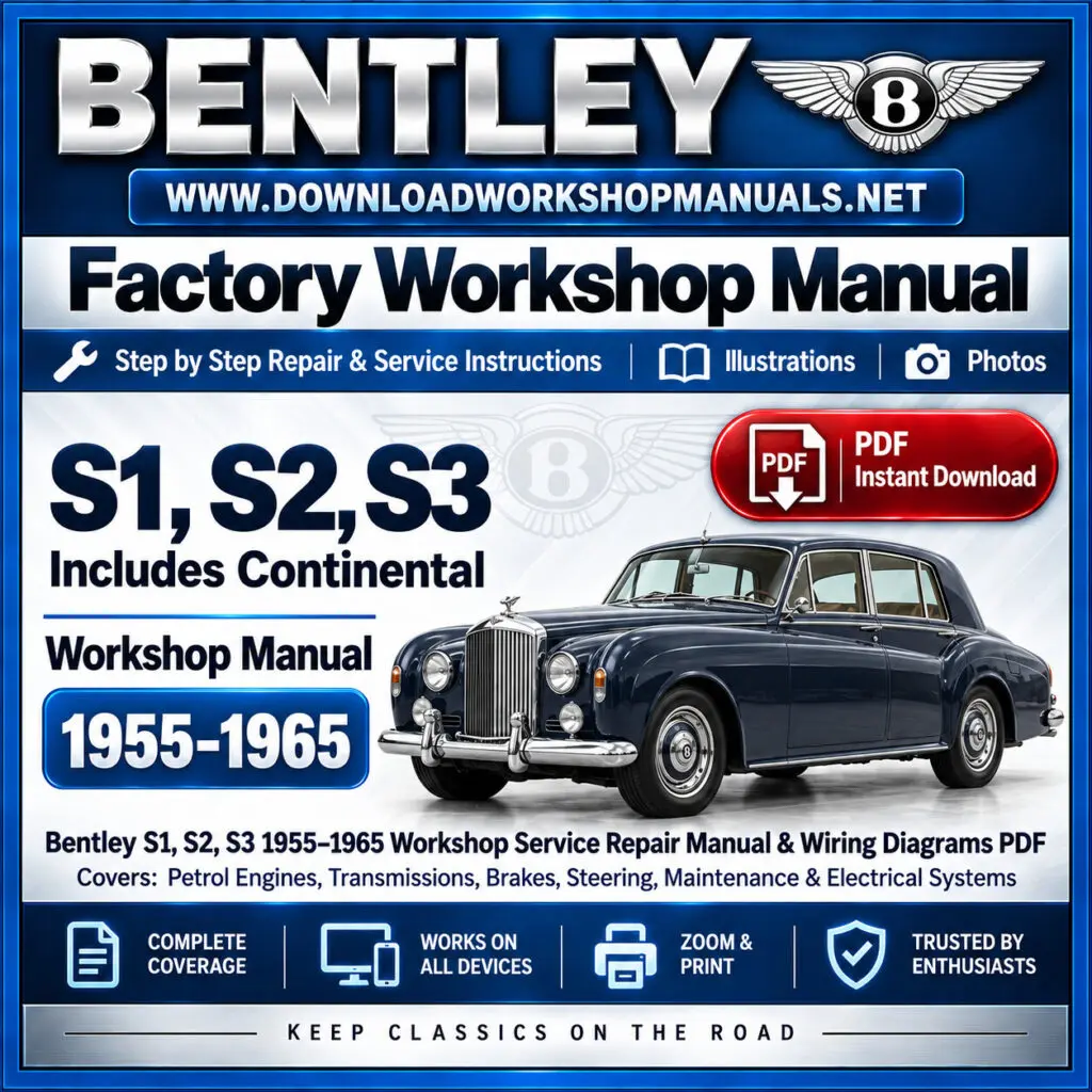 Bentley S1, S2 and S3 1955-1965 workshop service repair manual PDF download