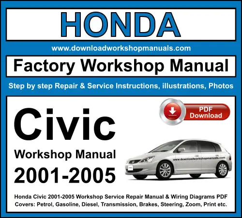 Honda Civic 2001-2005 service repair manual PDF download