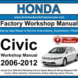 Honda Civic 2006-2012 service repair manual PDF download