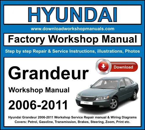 Hyundai Grandeur 2006-2011 service repair manual PDF download