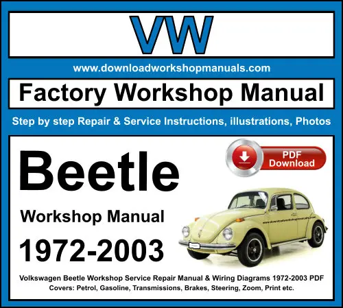 Volkswagen Beetle 1972-2003 service repair manual PDF download