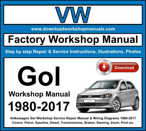 Volkswagen Gol 1980-2017 service repair manual PDF download